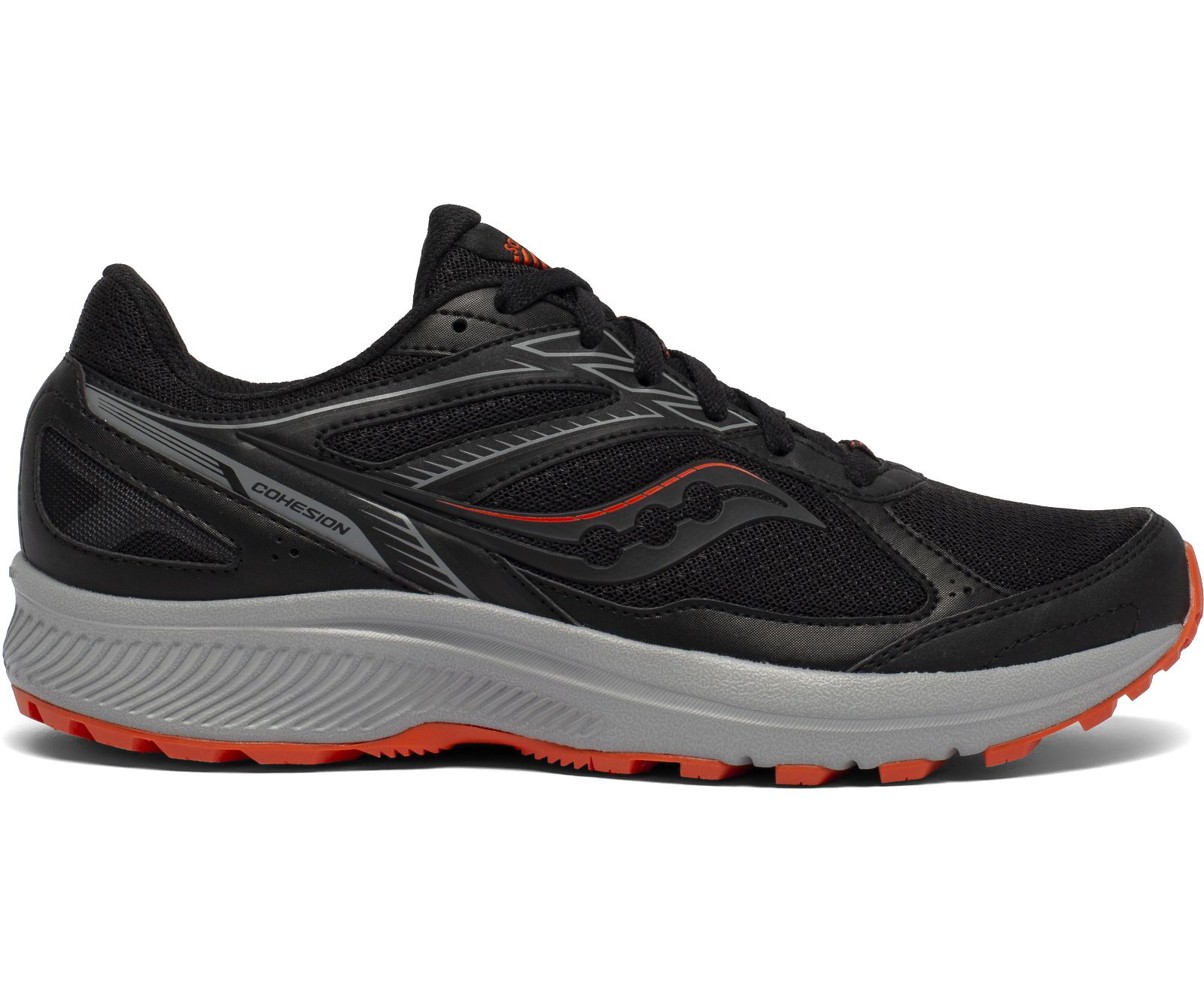 παπουτσια trail running ανδρικα Saucony Cohesion Tr14 μαυρα ροζ | IBEPTV089