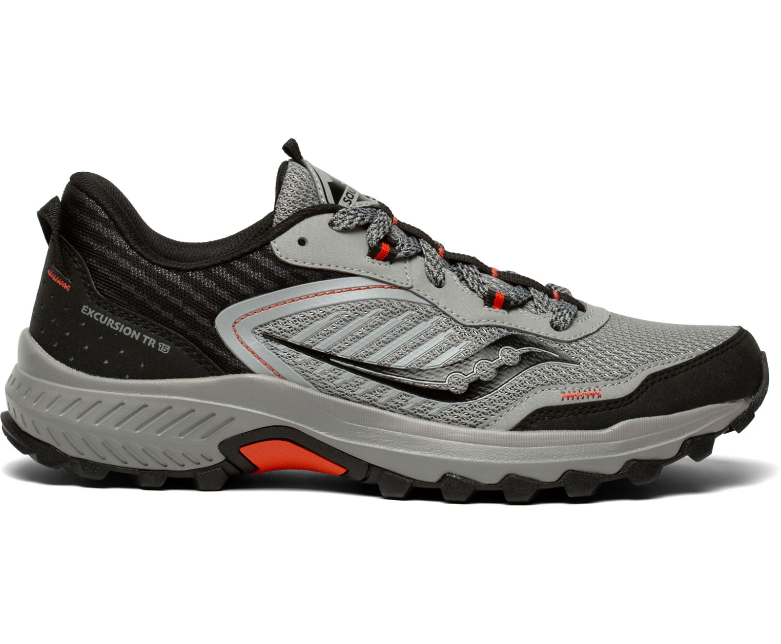 παπουτσια trail running ανδρικα Saucony Excursion Tr15 μαυρα γκρι | YBAVQI507