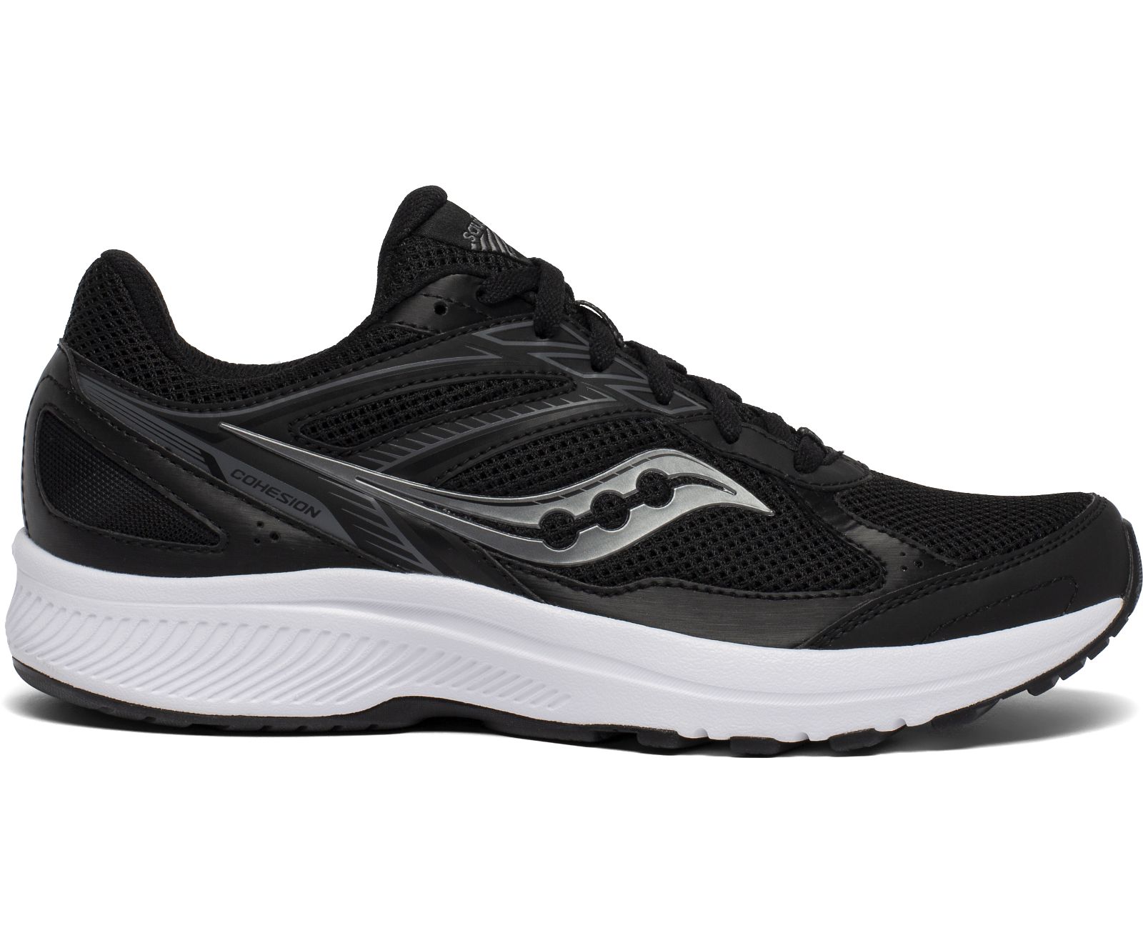 παπουτσια για τρεξιμο ανδρικα Saucony Cohesion 14 μαυρα ασπρα | MVIKCL290