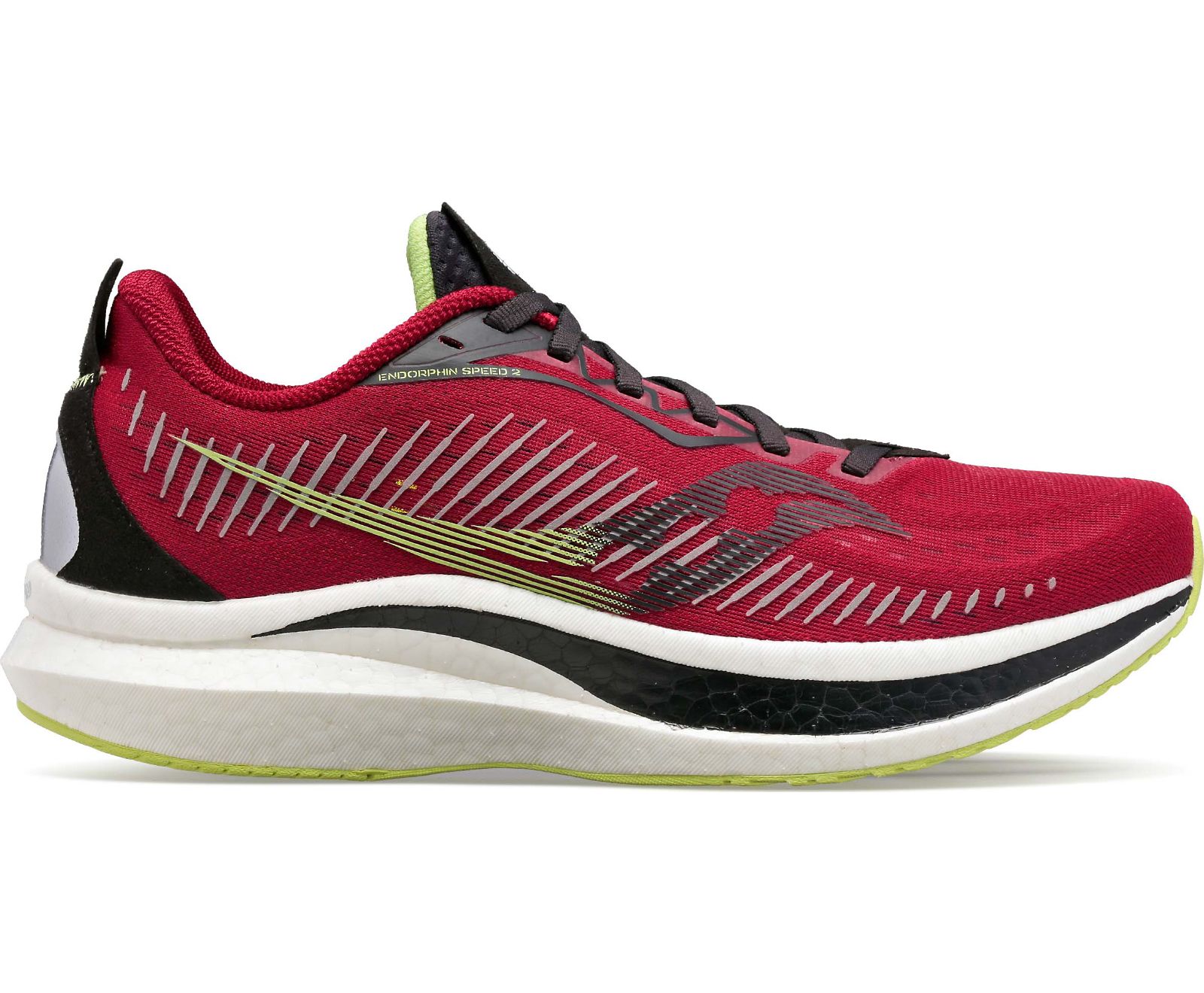 παπουτσια για τρεξιμο ανδρικα Saucony Endorphin Speed 2 μπορντο μαυρα | SRLHNA720