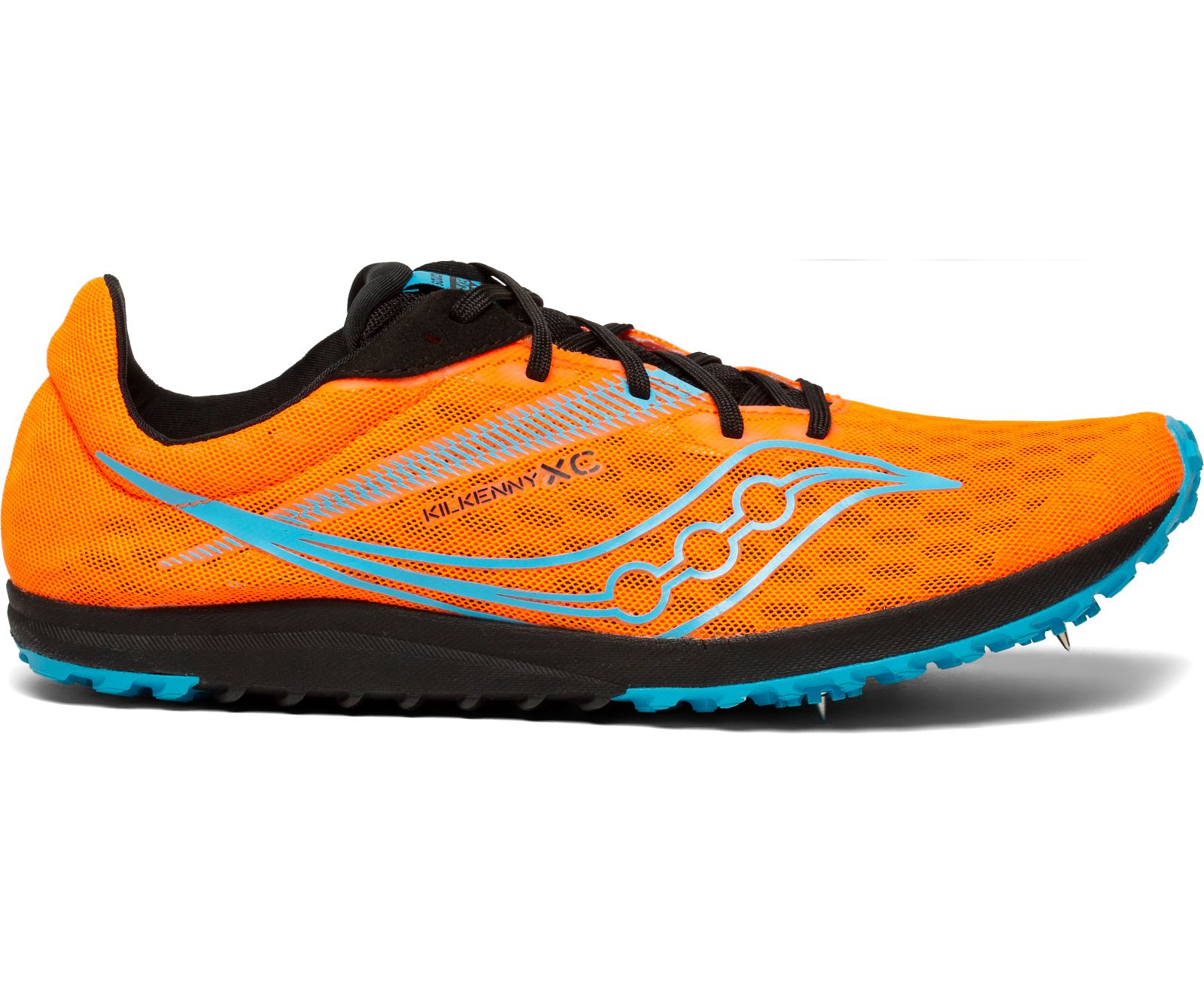 παπουτσια για τρεξιμο ανδρικα Saucony Kilkenny Xc9 Spike πορτοκαλι μπλε μαυρα | NWPEVA361