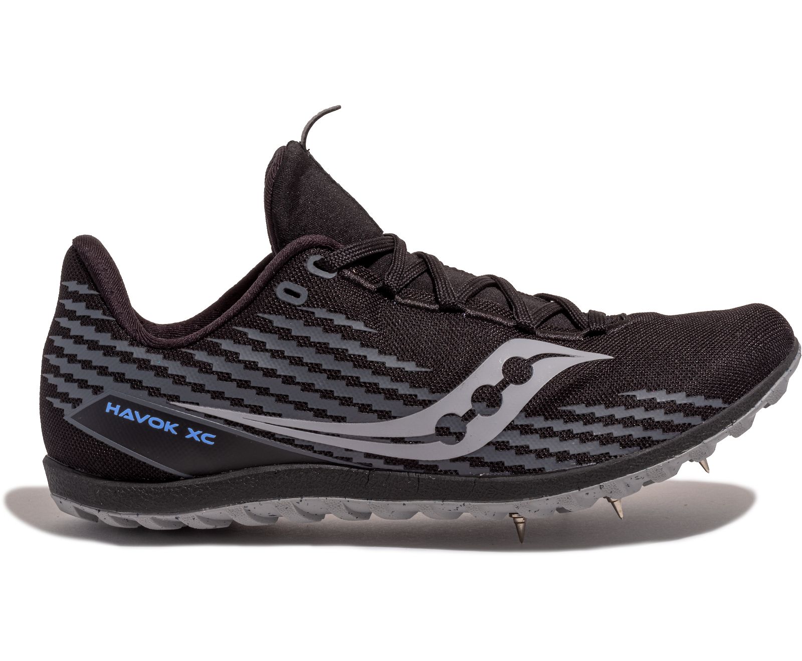 παπουτσια για τρεξιμο γυναικεια Saucony Havok Xc 3 φλατ μαυρα | EMSGNC680