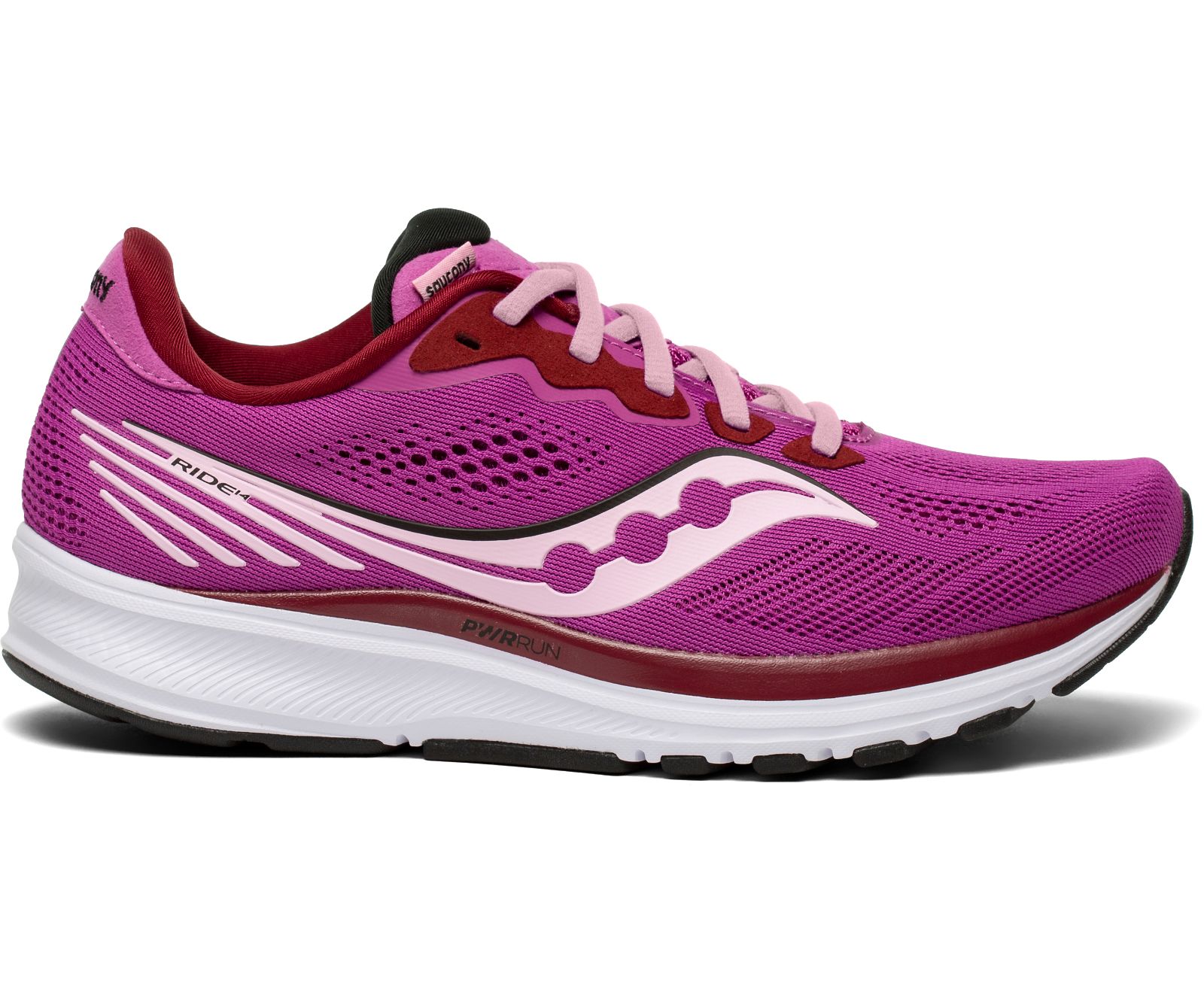 παπουτσια για τρεξιμο γυναικεια Saucony Ride 14 μωβ | QDBTRW831