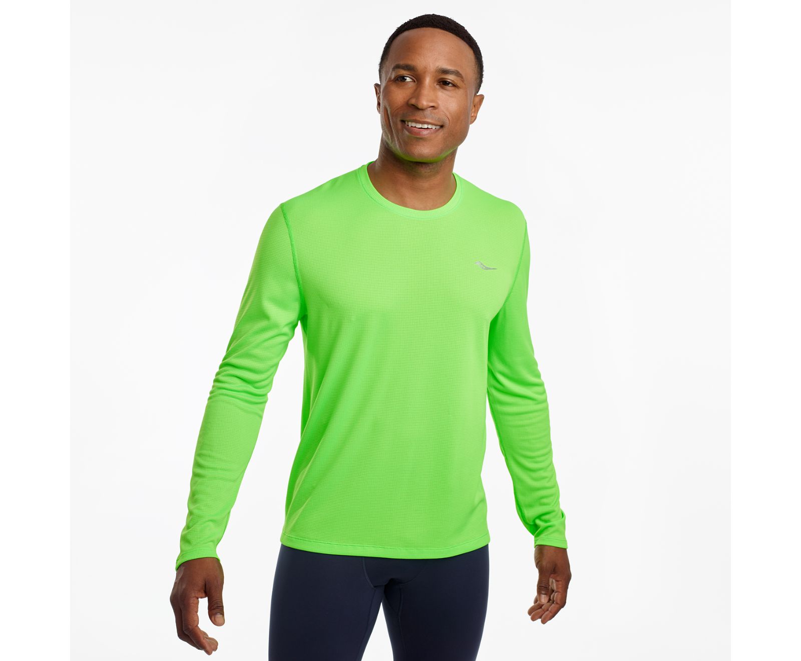 πουκαμισα ανδρικα Saucony Stopwatch Long Sleeve ανοιχτο πρασινο | ITXMQB301